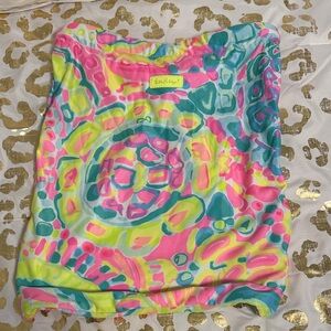 Lilly Pulitzer Neon Mosaic cloth bag